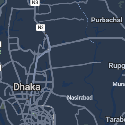 Barikoi Dark Mode preview